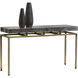 Toreno 52 X 16 inch Black / Antique Brass Console Table